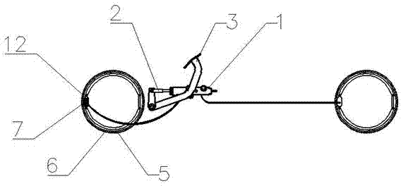 Agricultural vehicle four-wheel brake device