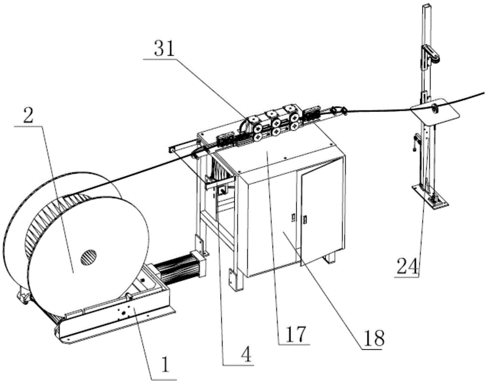 Copper bar straightening machine of commutator