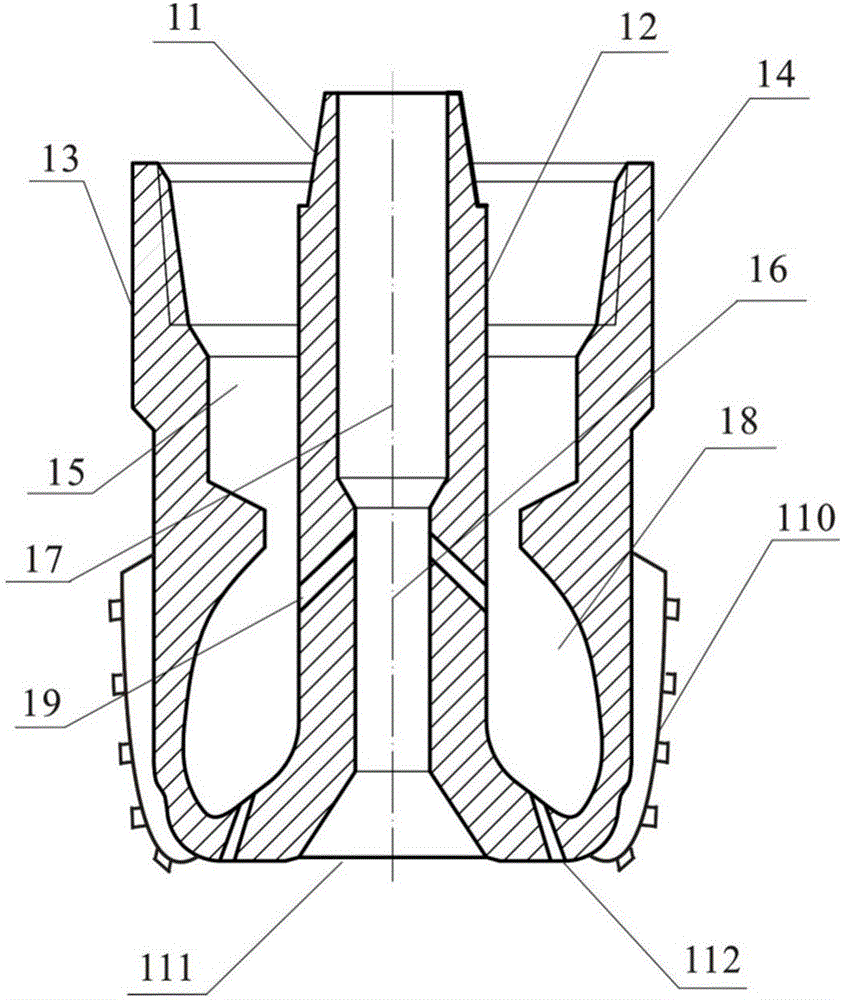 Drilling type continuous sand blasting device