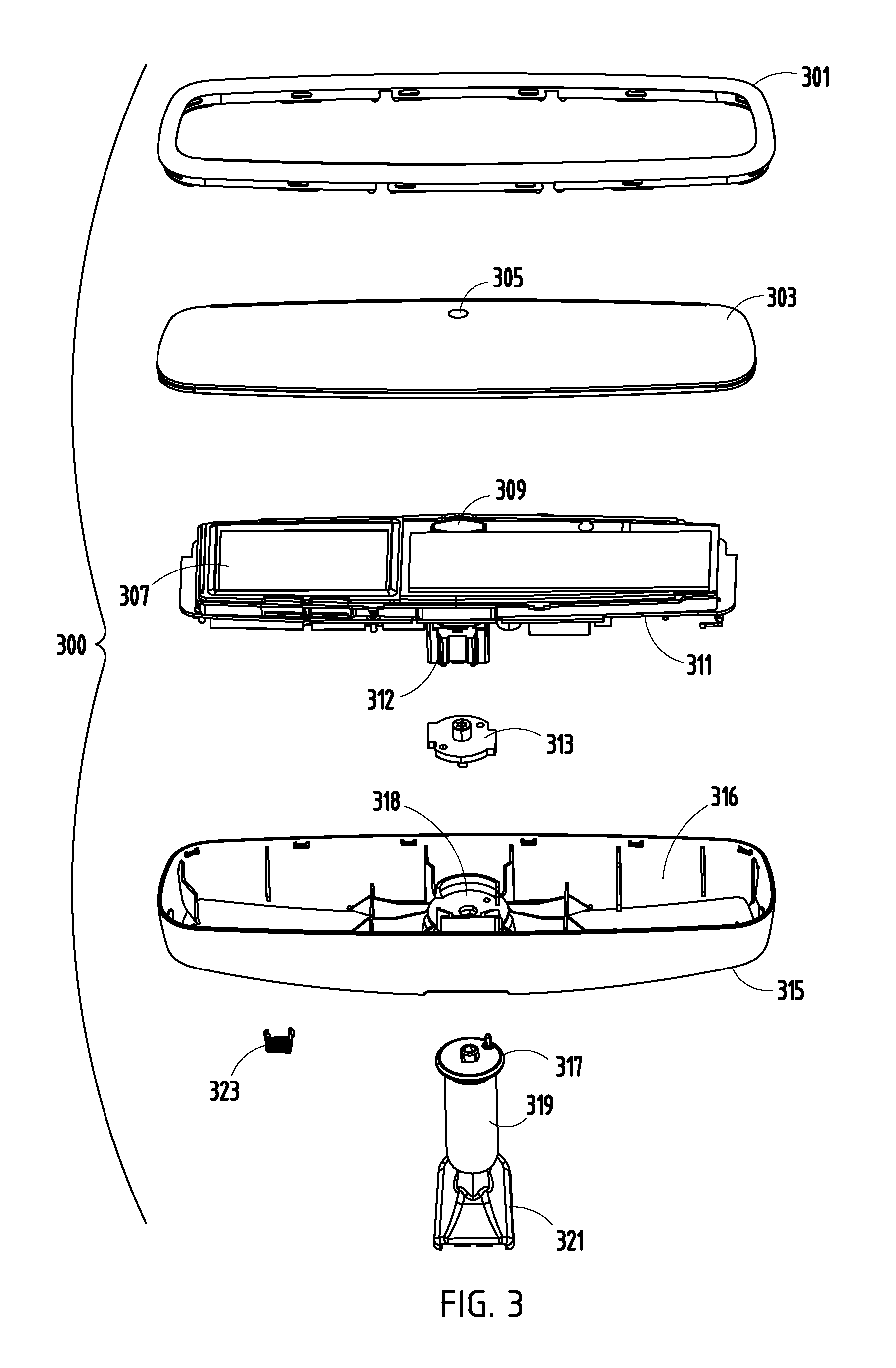 Vehicular rearview mirror assembly including integrated backlighting for a liquid crystal display (LCD)