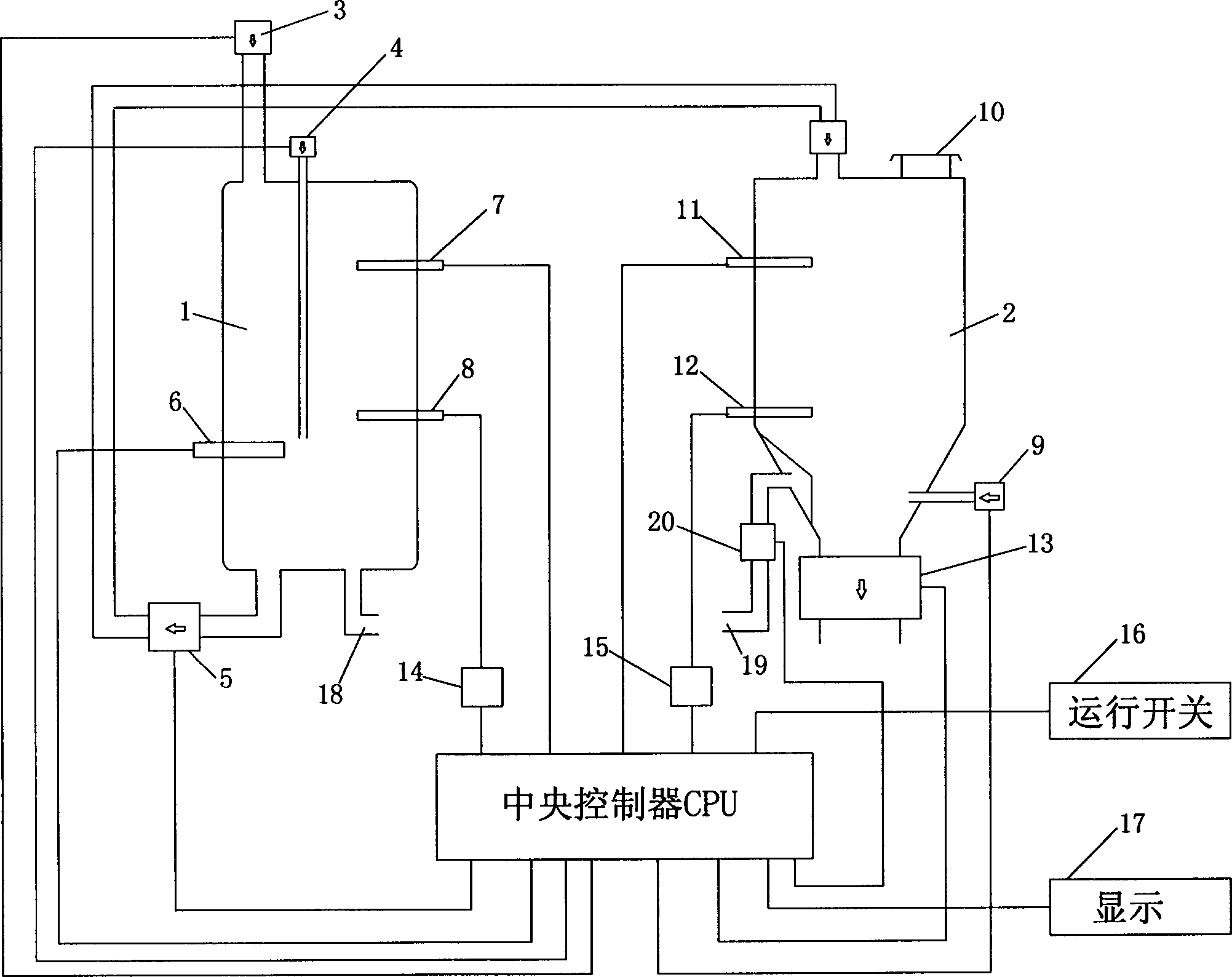 Device based on biological germination process technology and electrical control system