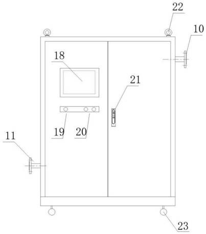 Movable decontamination foam generating device