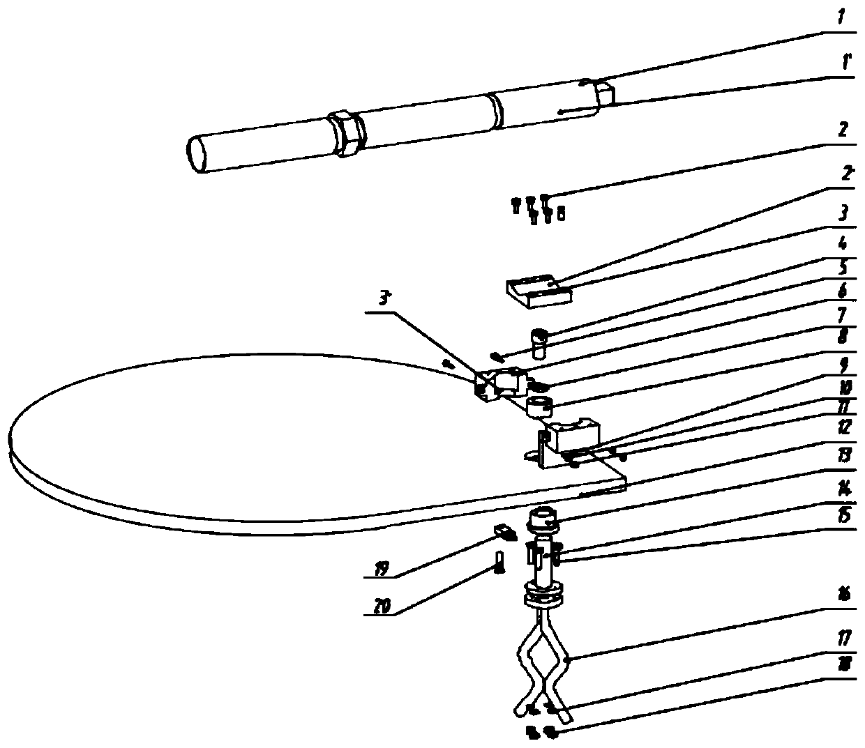 Friction type anti-loosening structure of underwater clamp connector