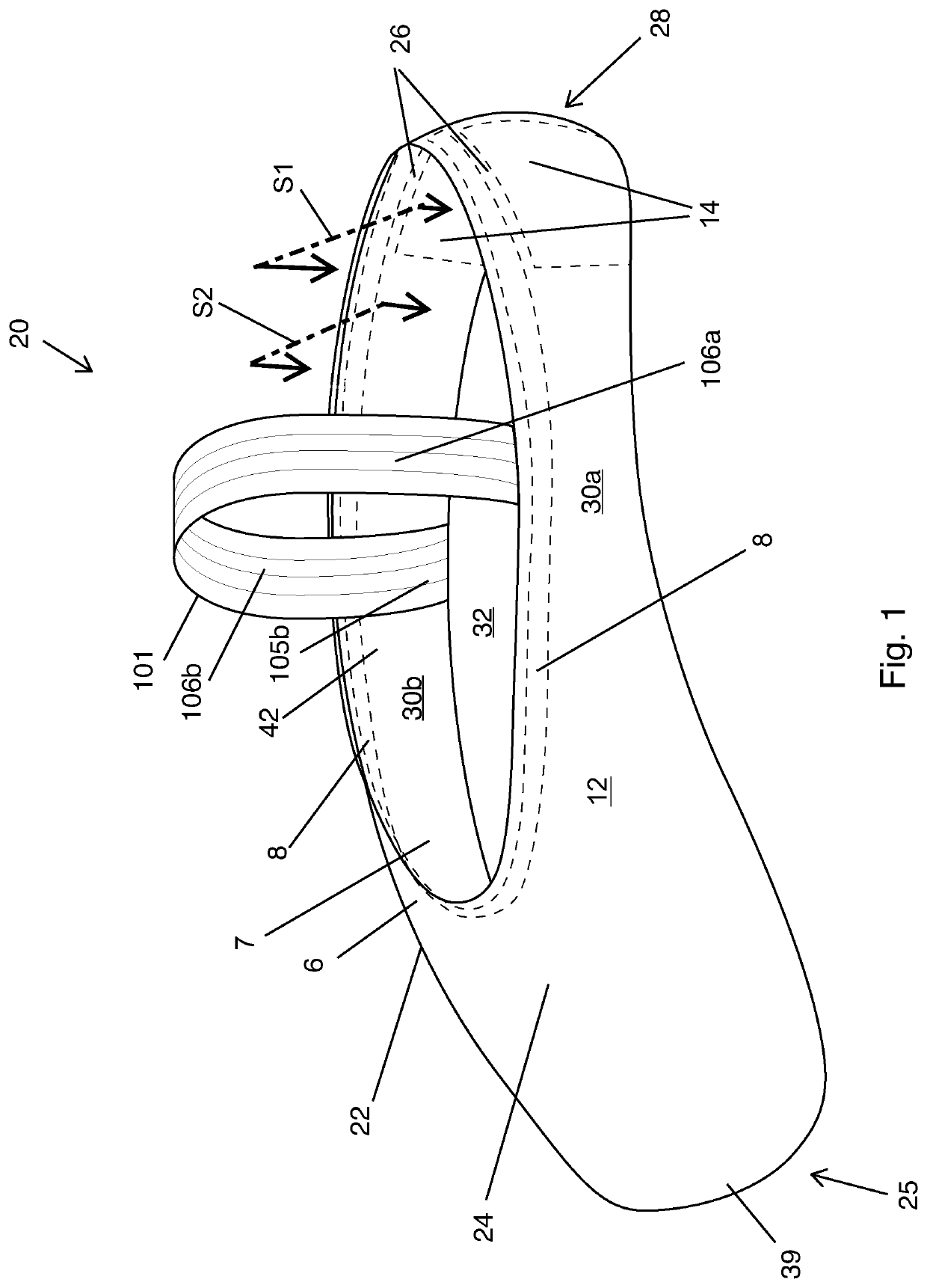 Ballet pointe shoe having improved heel seam and throat with concealed pre-stressed elastic band