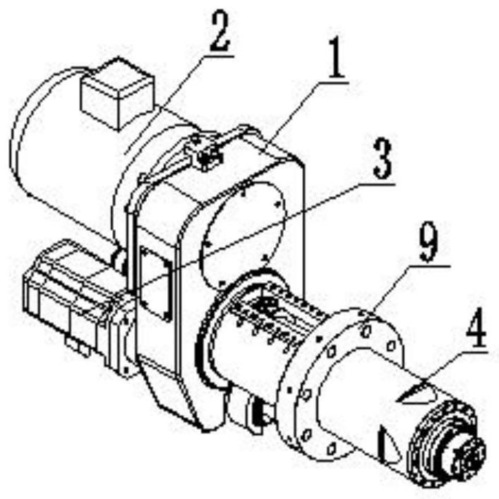 High-precision spline main shaft power head supported by sleeve