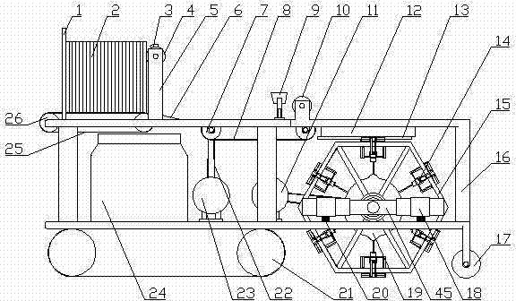 Intelligent and high-efficiency brick paving machine