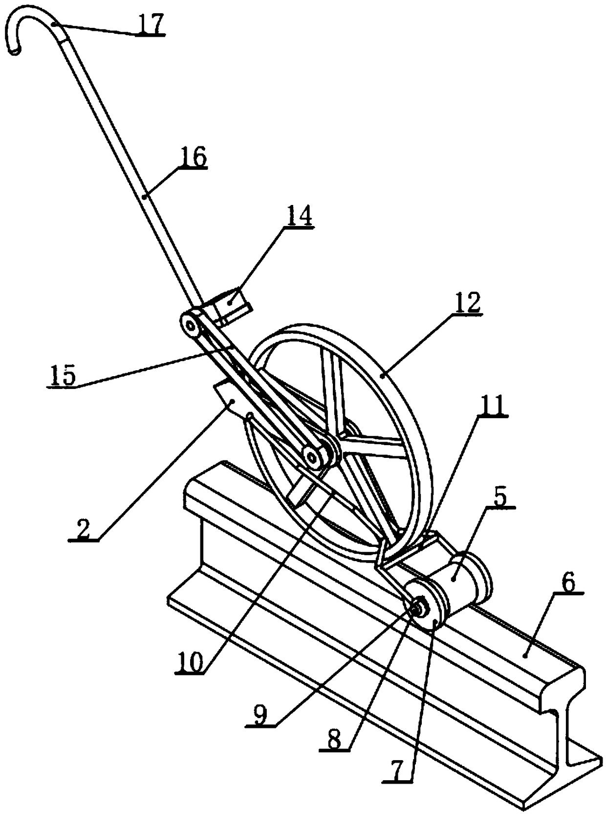 A wheeled rangefinder