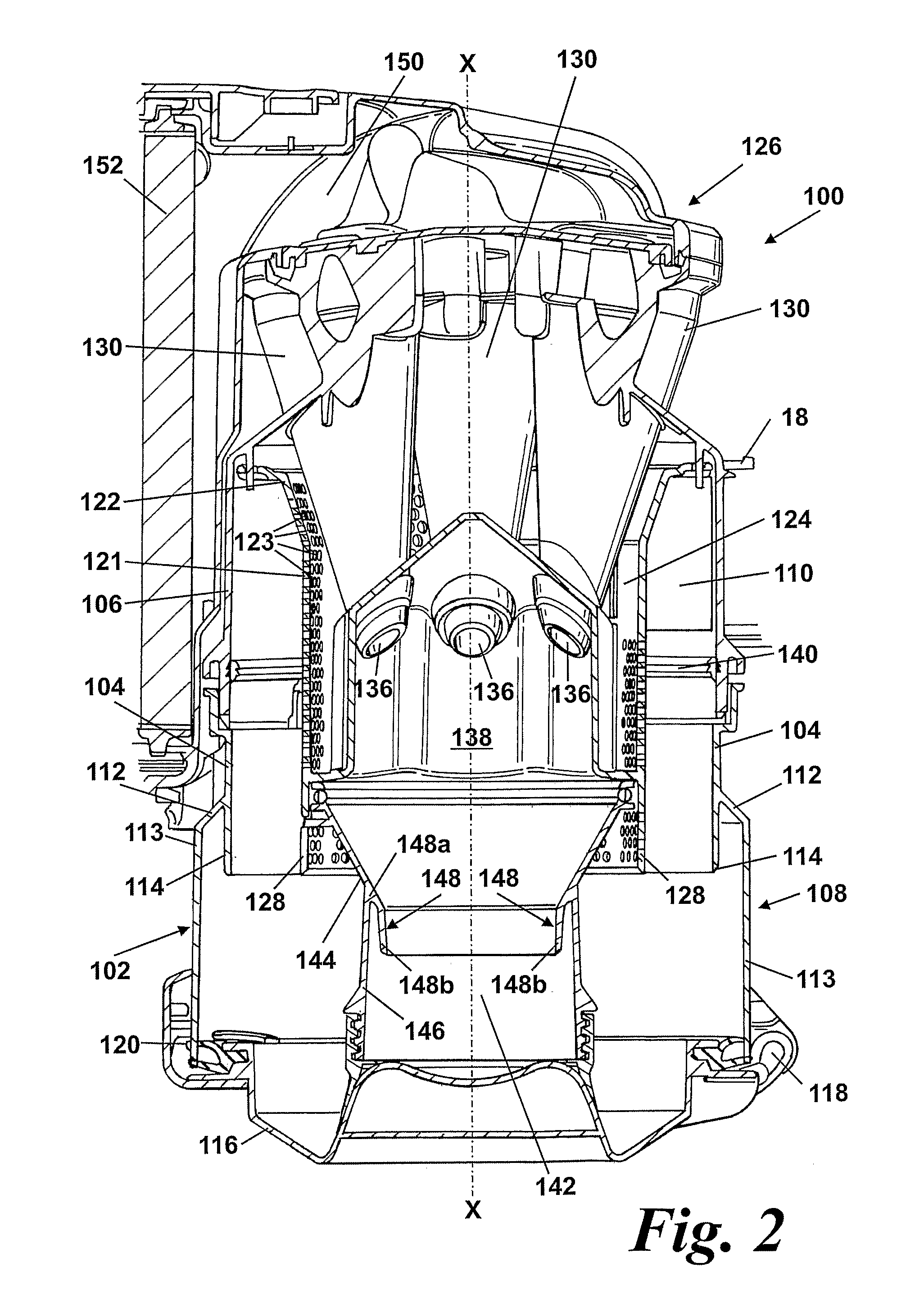 Cyclonic separating apparatus