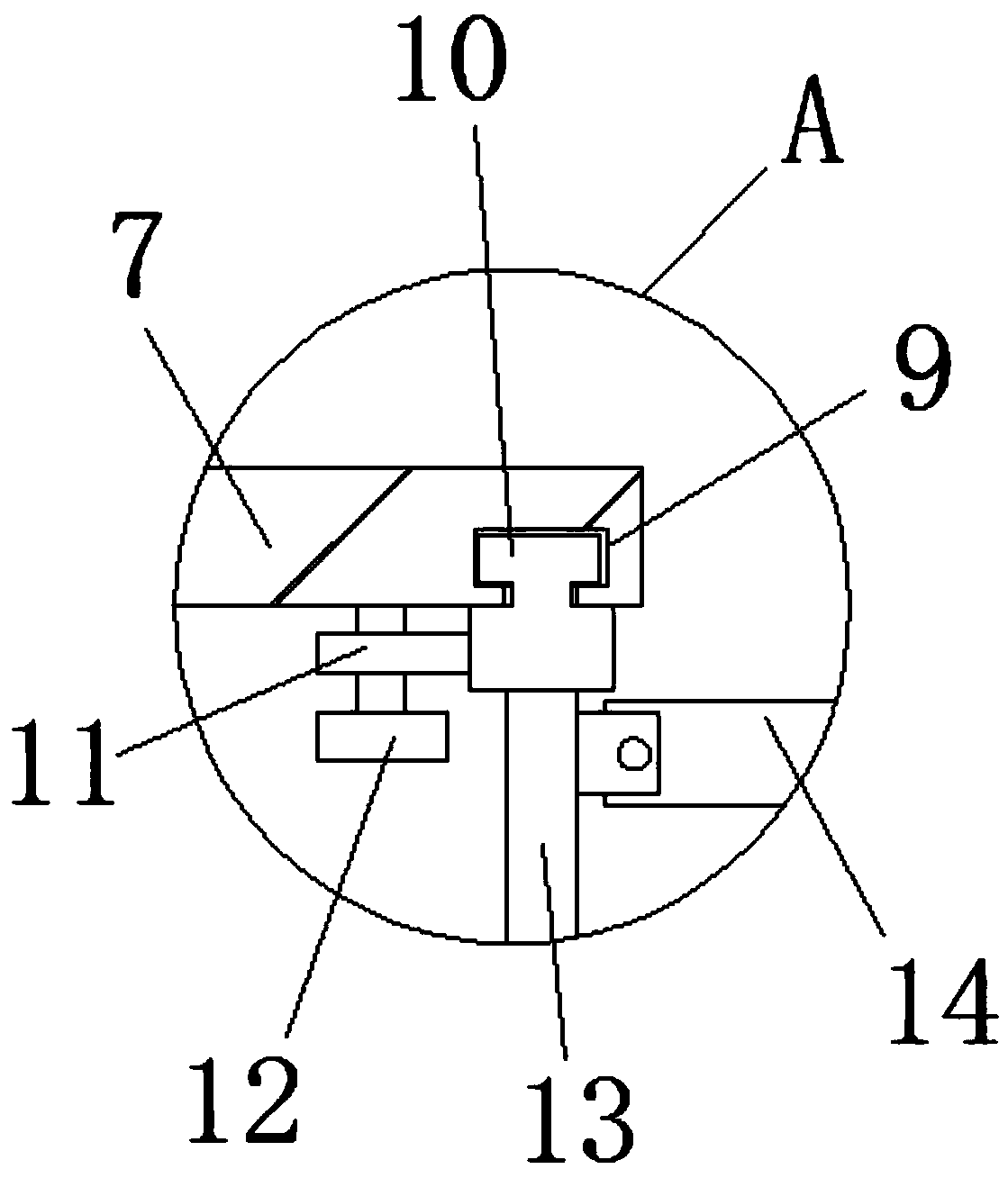 Trichosanthes kirilowii planting rack and planting method thereof