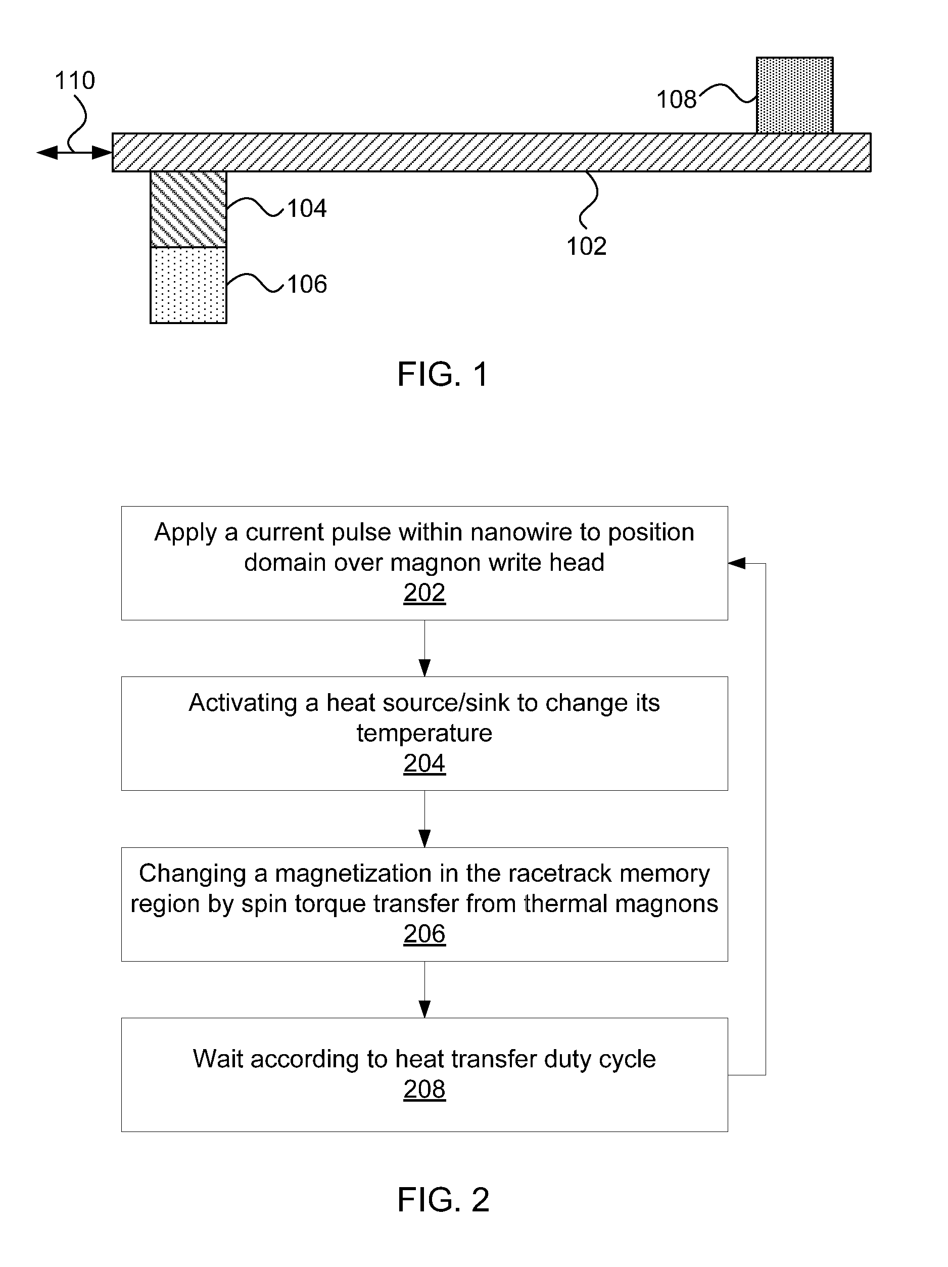 Racetrack memory with low-power write