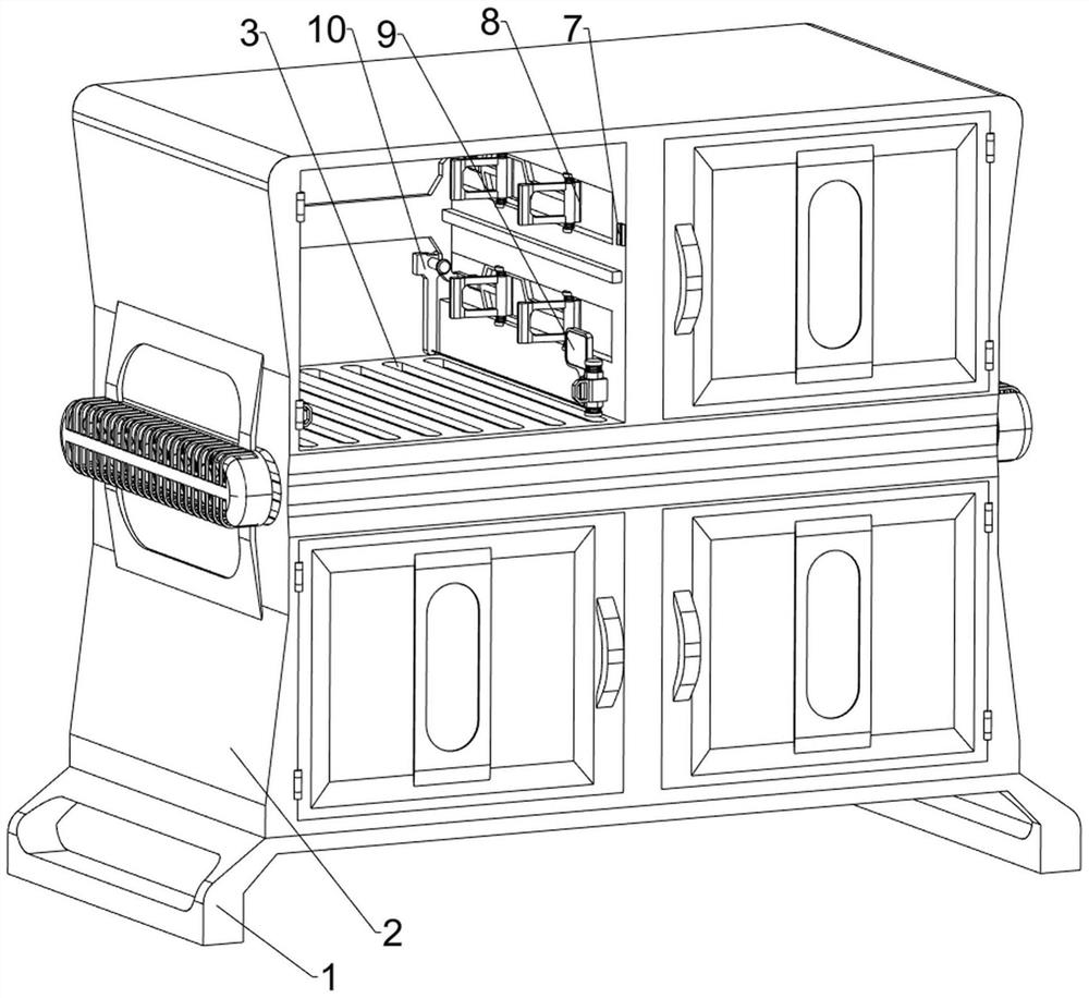 Moisture-proof and mildew-proof cinerary casket storage rack