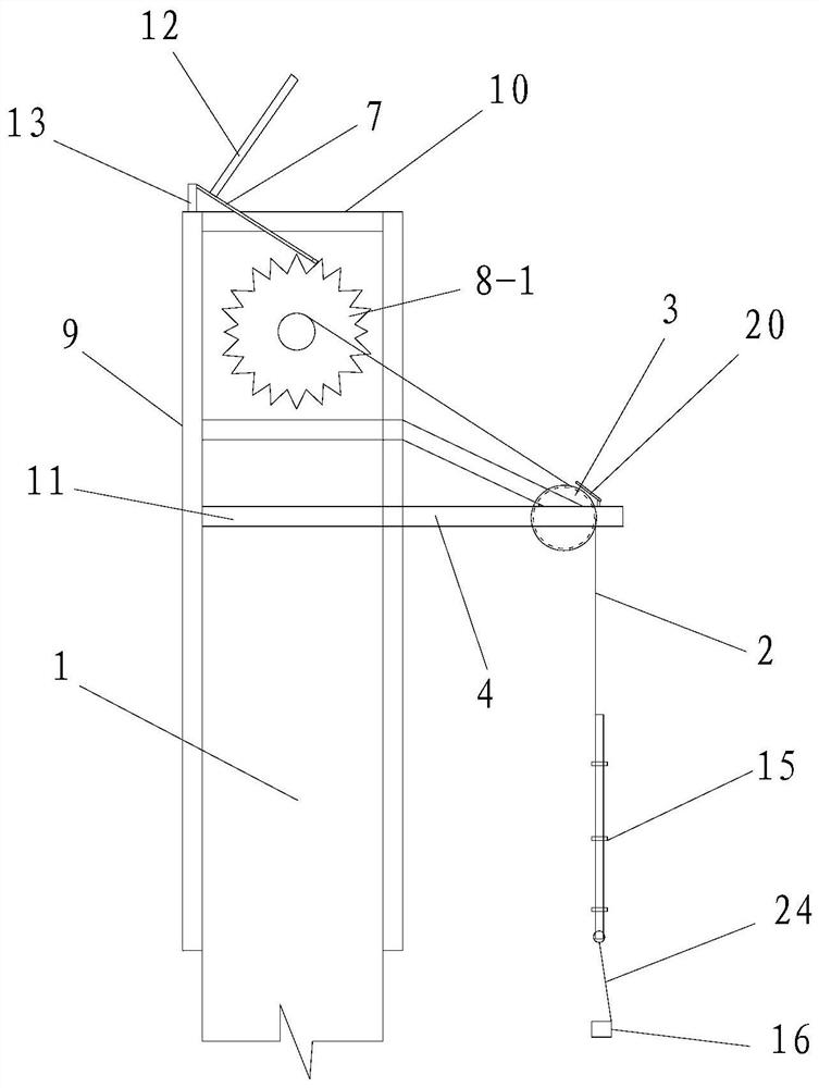 A kind of method for hanging safety belt for underground continuous wall