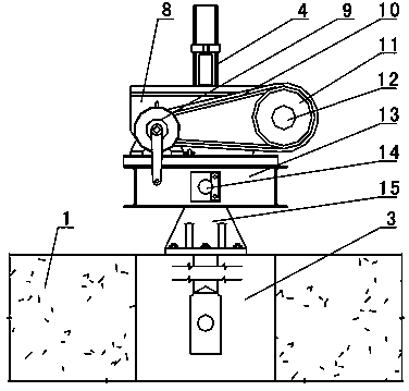 Screw type open-close system for radial gate