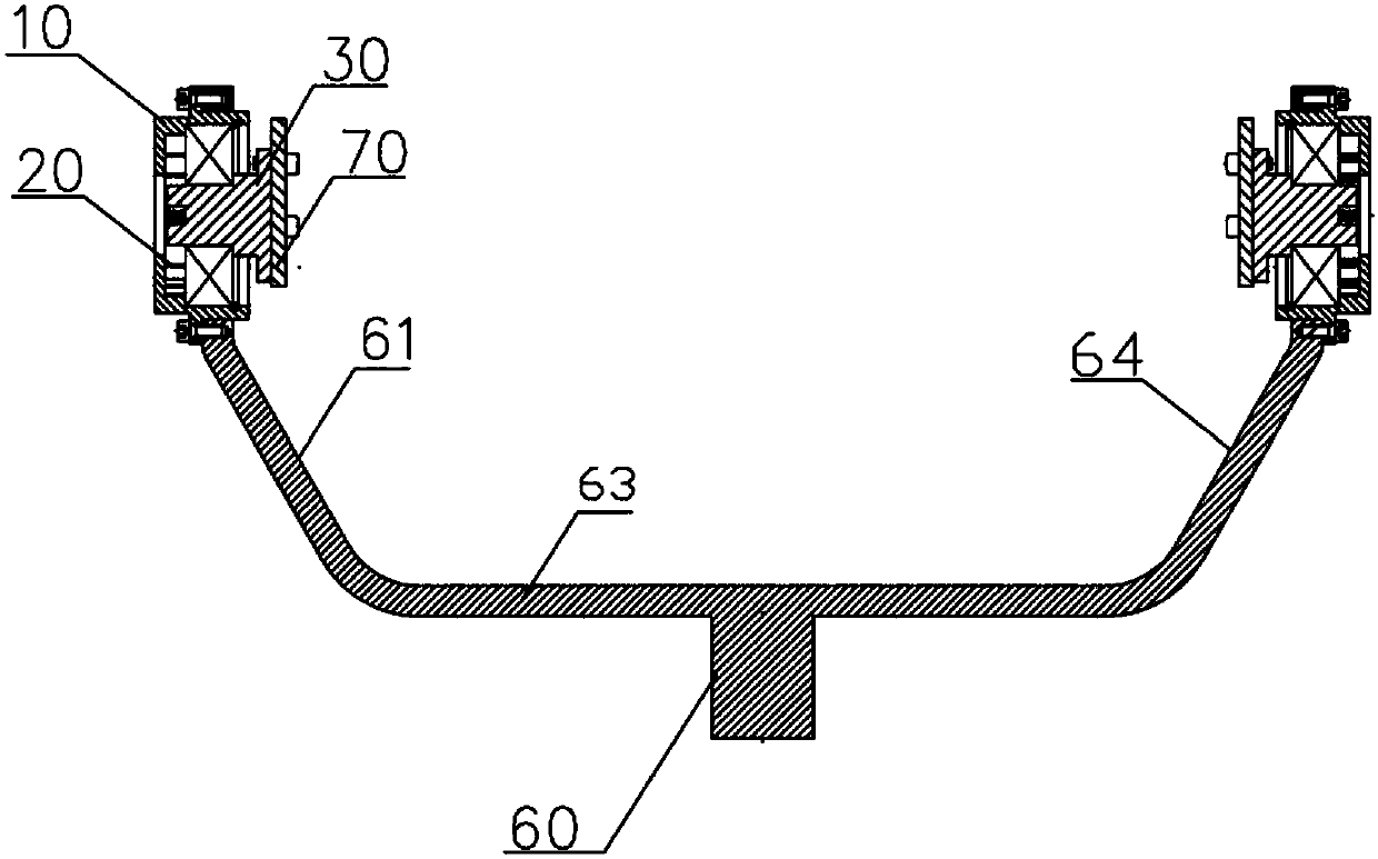 Antenna tilt balancing part, balancing bracket and balancing mechanism containing antenna tilt balancing part