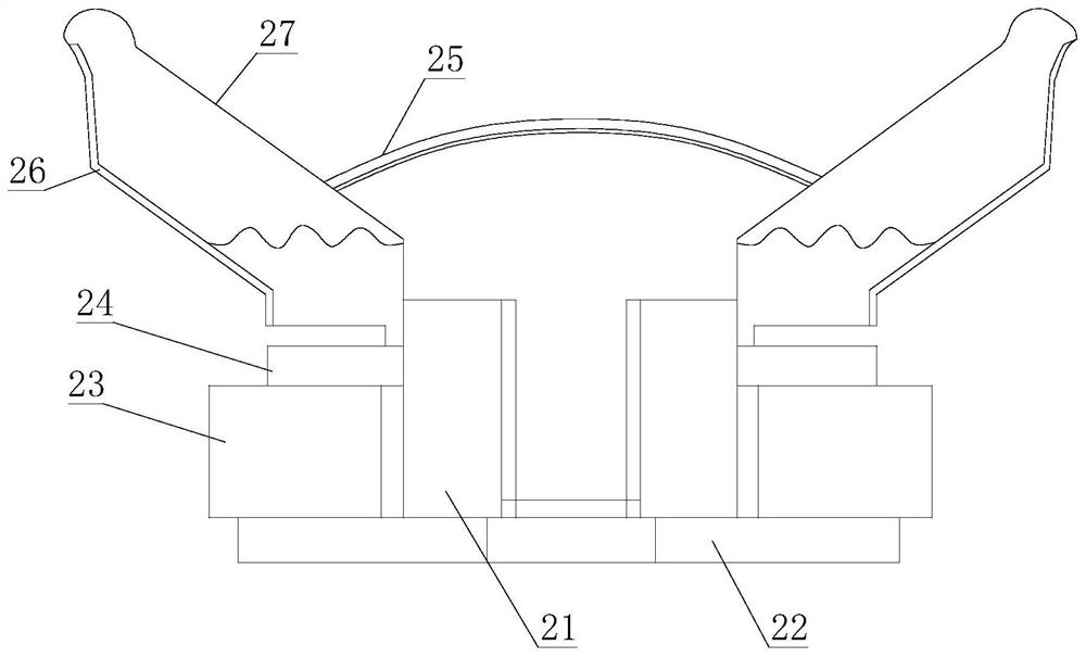 Abnormal sound elimination loudspeaker system capable of preventing central glue curing structure from being damaged