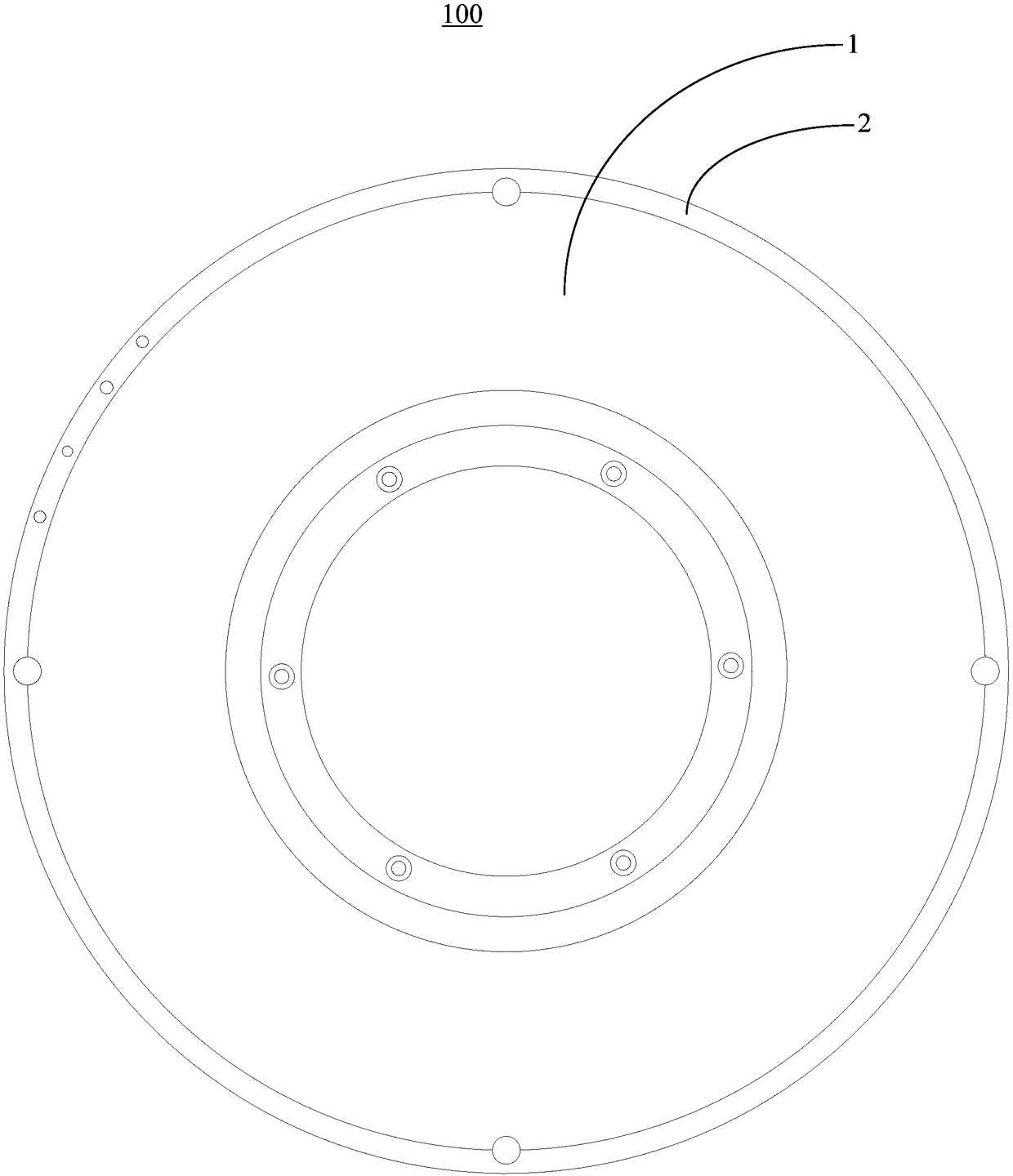 Rotor assembly for disc motor and disc motor