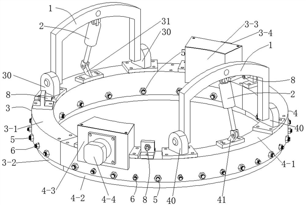 Multipurpose double-hydraulic-motor simplified driving system for tree transplanting machine