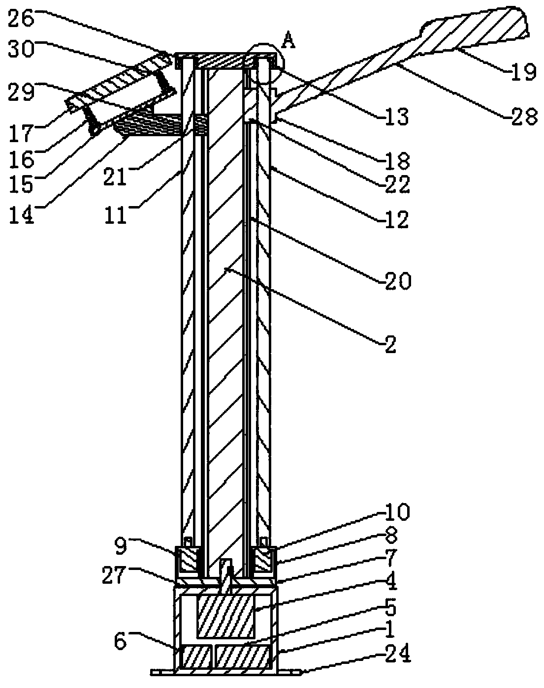 New-energy-based solar street lamp device convenient to maintain