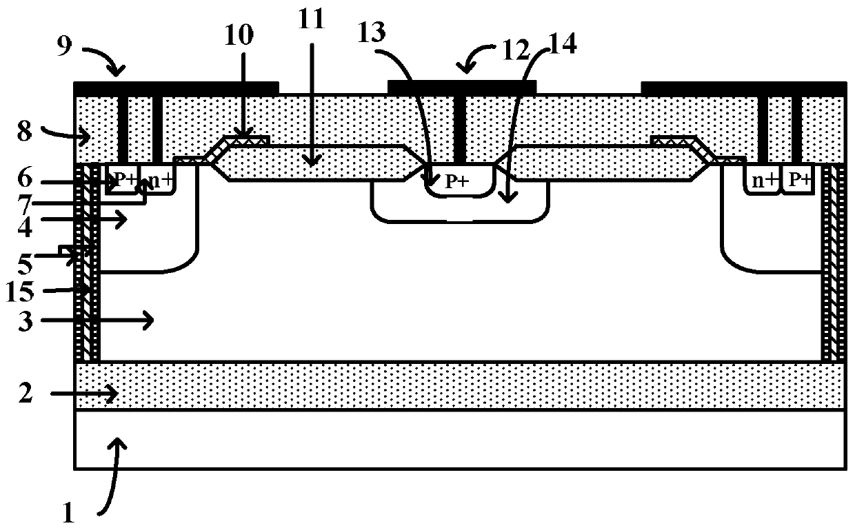 A kind of thick-film SOI-LIGBT device and its anti-latch-up improving method