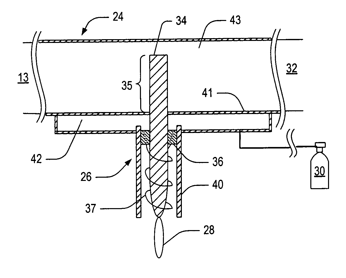 Microwave plasma nozzle with enhanced plume stability and heating efficiency