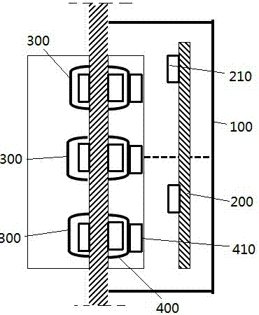 Bathroom control panel structure