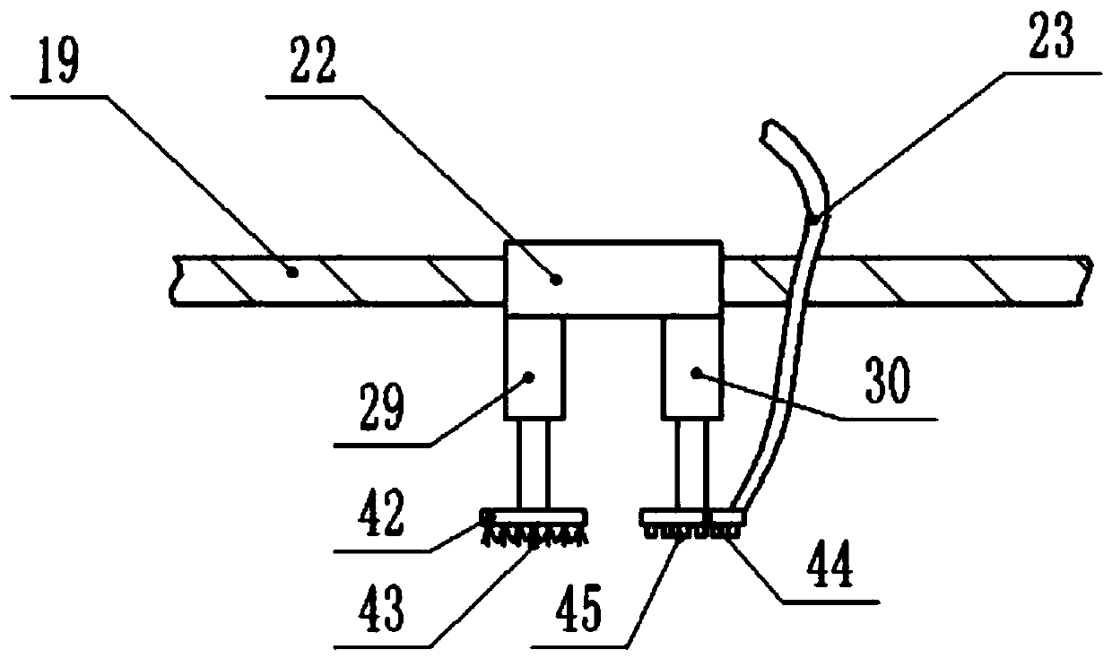 Spraying mechanism for mechanical equipment