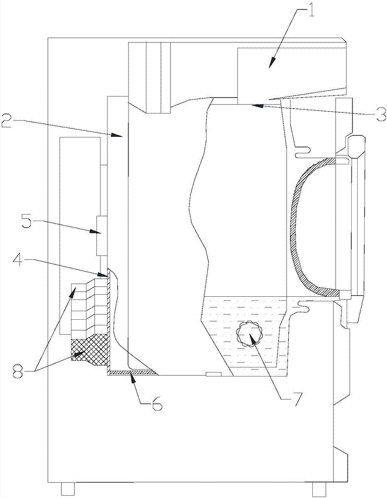 Ultrasonic washing machine and clothes washing method thereof