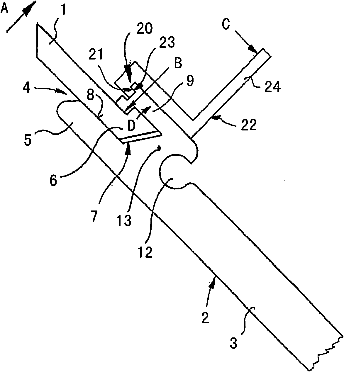 Device for mounting tooth elements on a component of a textile machine