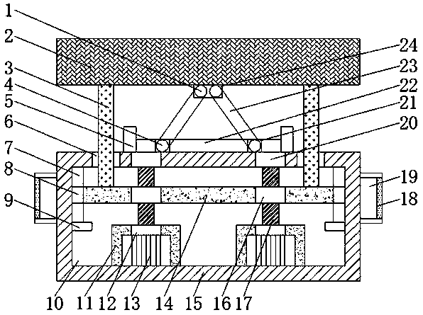 Adjustable weighing device for manufacturing battery