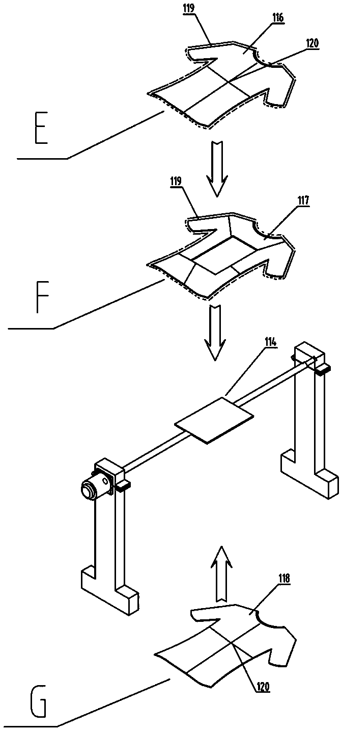 A 3D printing device and double-sided molding method for manufacturing colored plush clothing