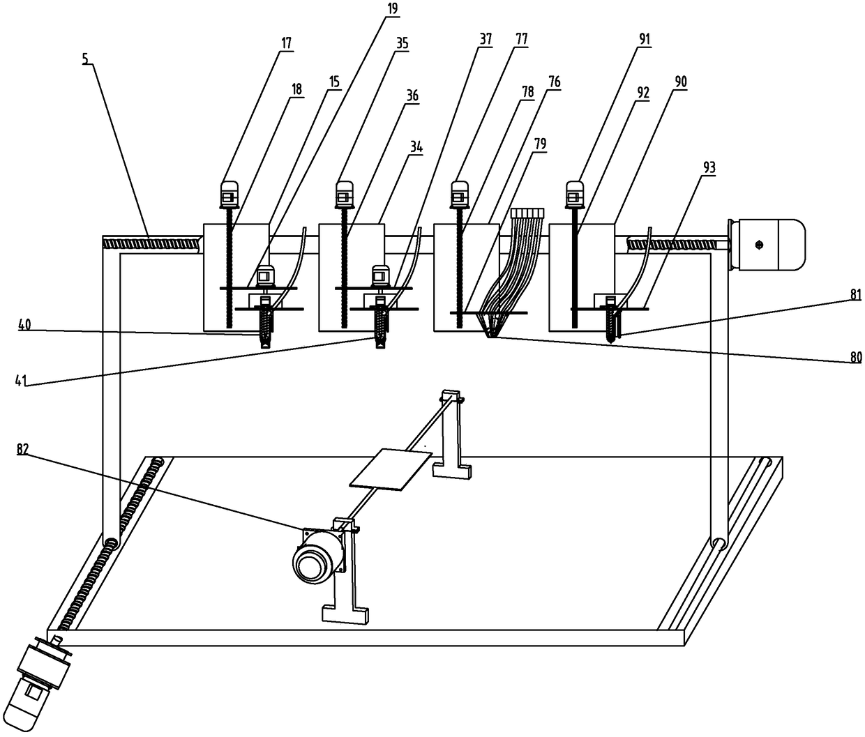 A 3D printing device and double-sided molding method for manufacturing colored plush clothing