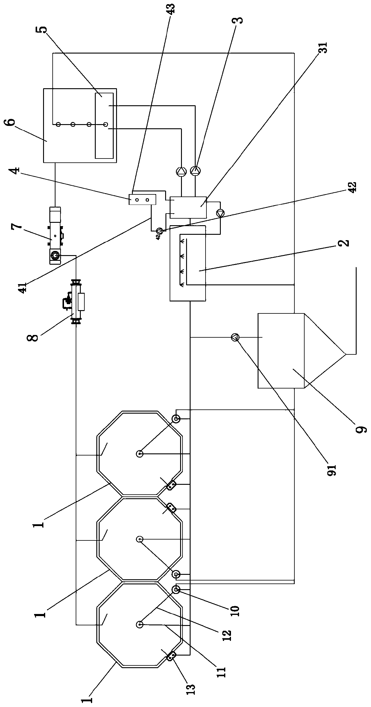 Aquaculture system with anaerobic denitrification device