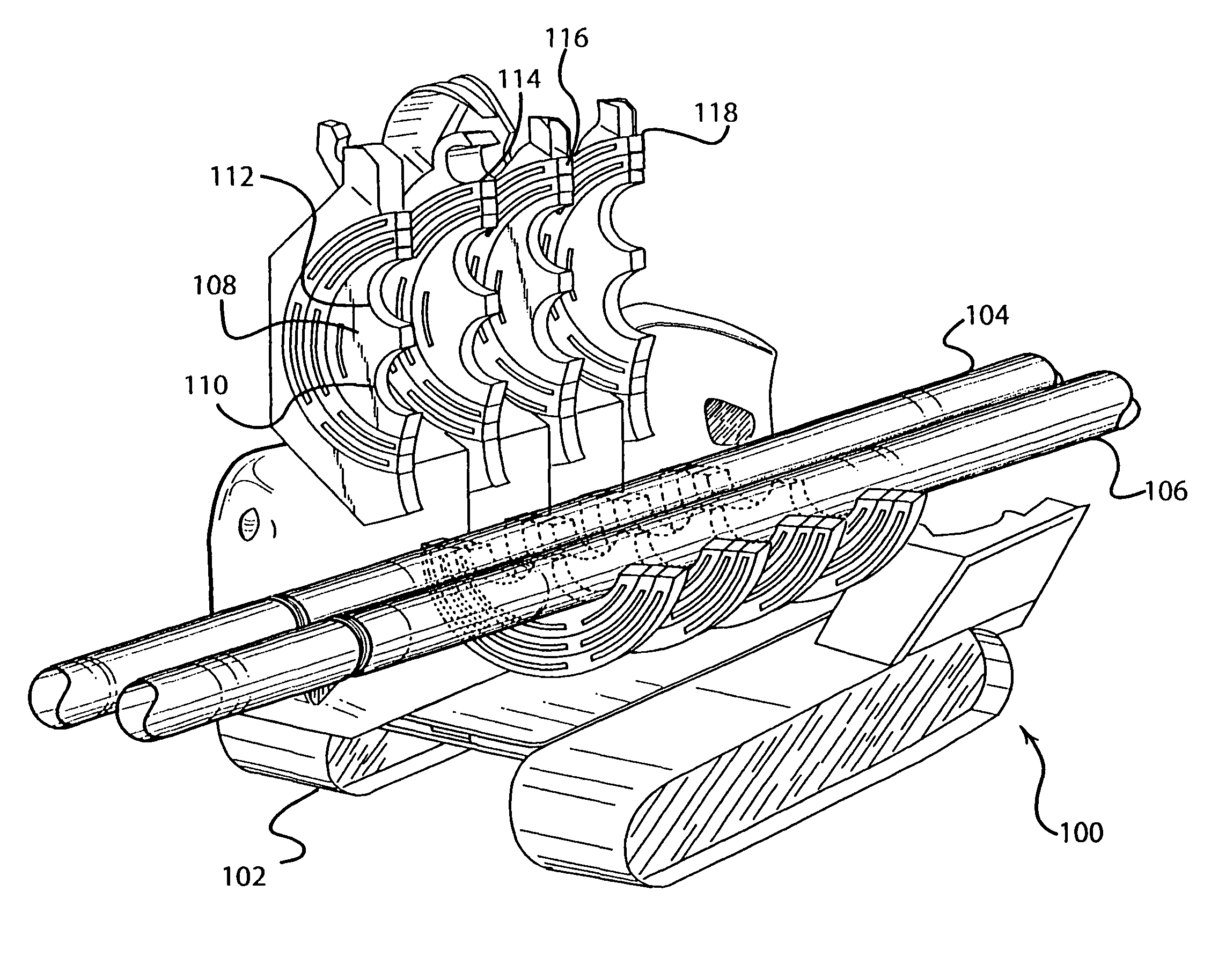 Pipe welder for simultaneously fusing a plurality of polyethylene pipes