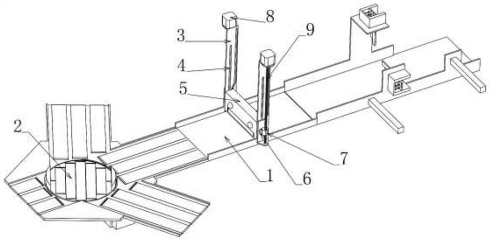 Automatic sorting device for articles in logistics supply chain