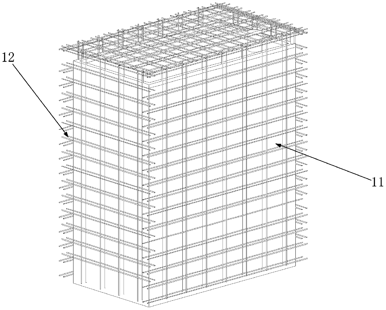 Blank integral type toilet with pipeline slotted holes reserved in outer wall