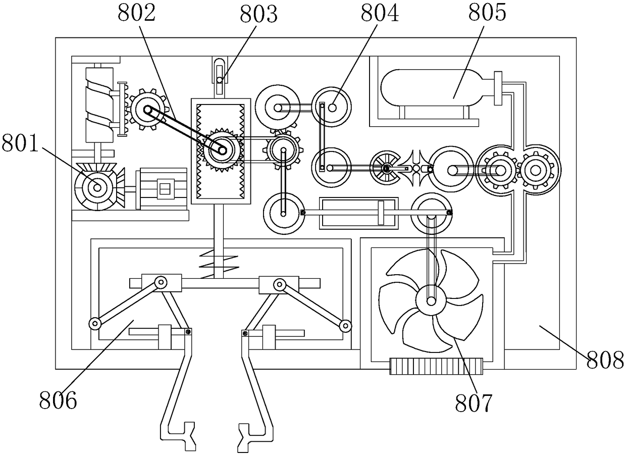 A clamping device for a thin part of a watch