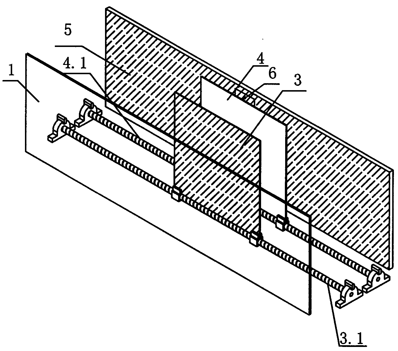 Blackboard writing projection mechanism for teaching