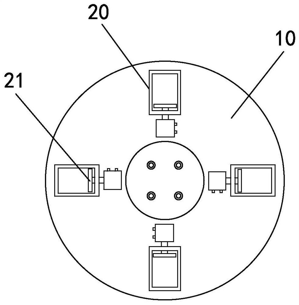 Heat dissipation module spraying redundant part removal method and treatment device