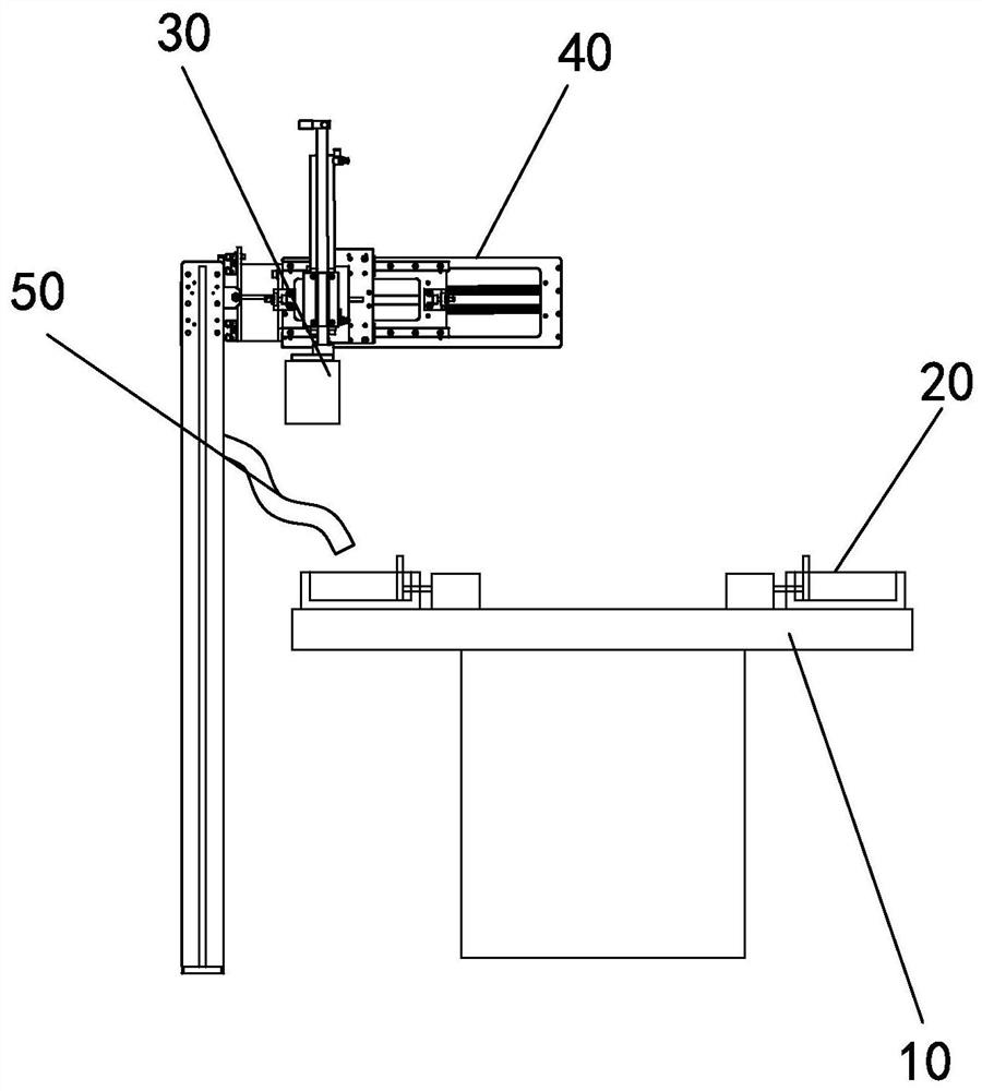 Heat dissipation module spraying redundant part removal method and treatment device