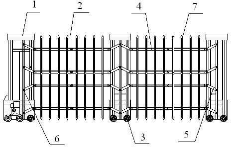 Retractable door