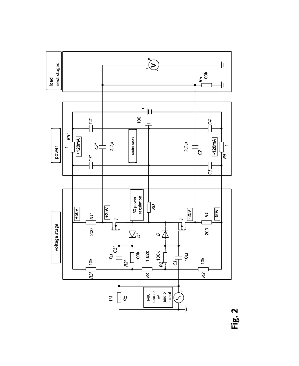 Electronic preamplifier system