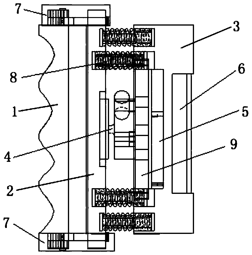 Grip dynamometer with elastic stabilizing units and palm width adjusting function, and application method of grip dynamometer