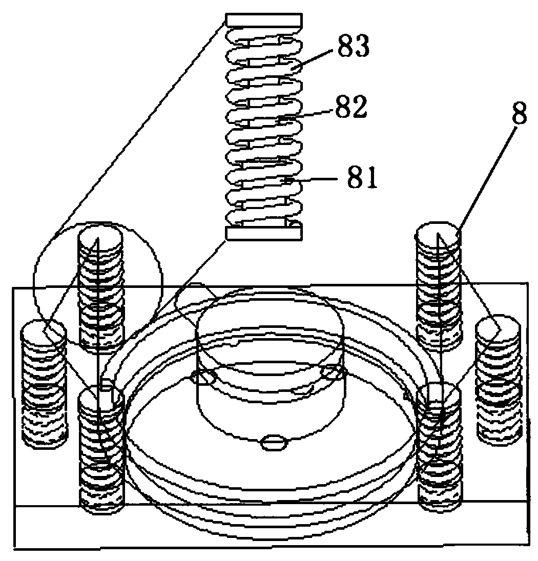 Grip dynamometer with elastic stabilizing units and palm width adjusting function, and application method of grip dynamometer