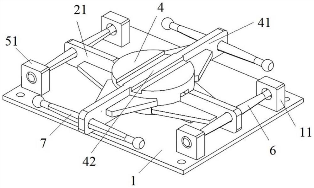 Steel damping support with space universality