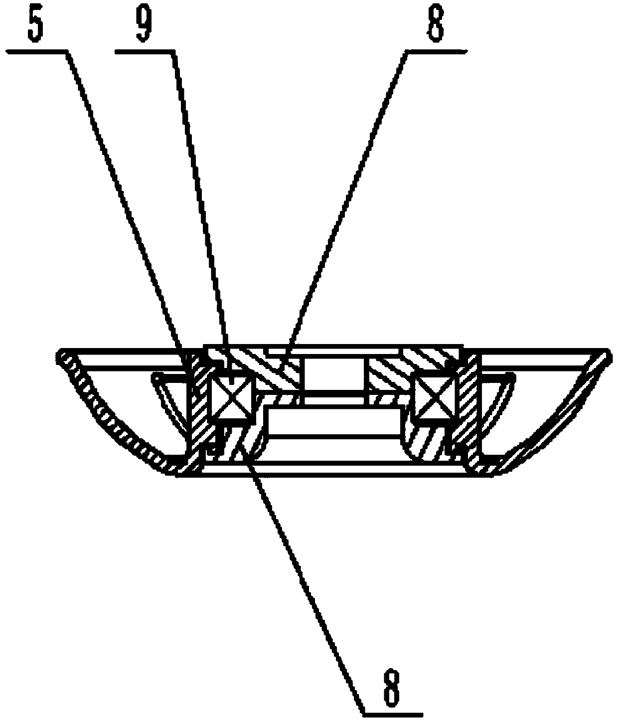 Bush cutter working head connection structure