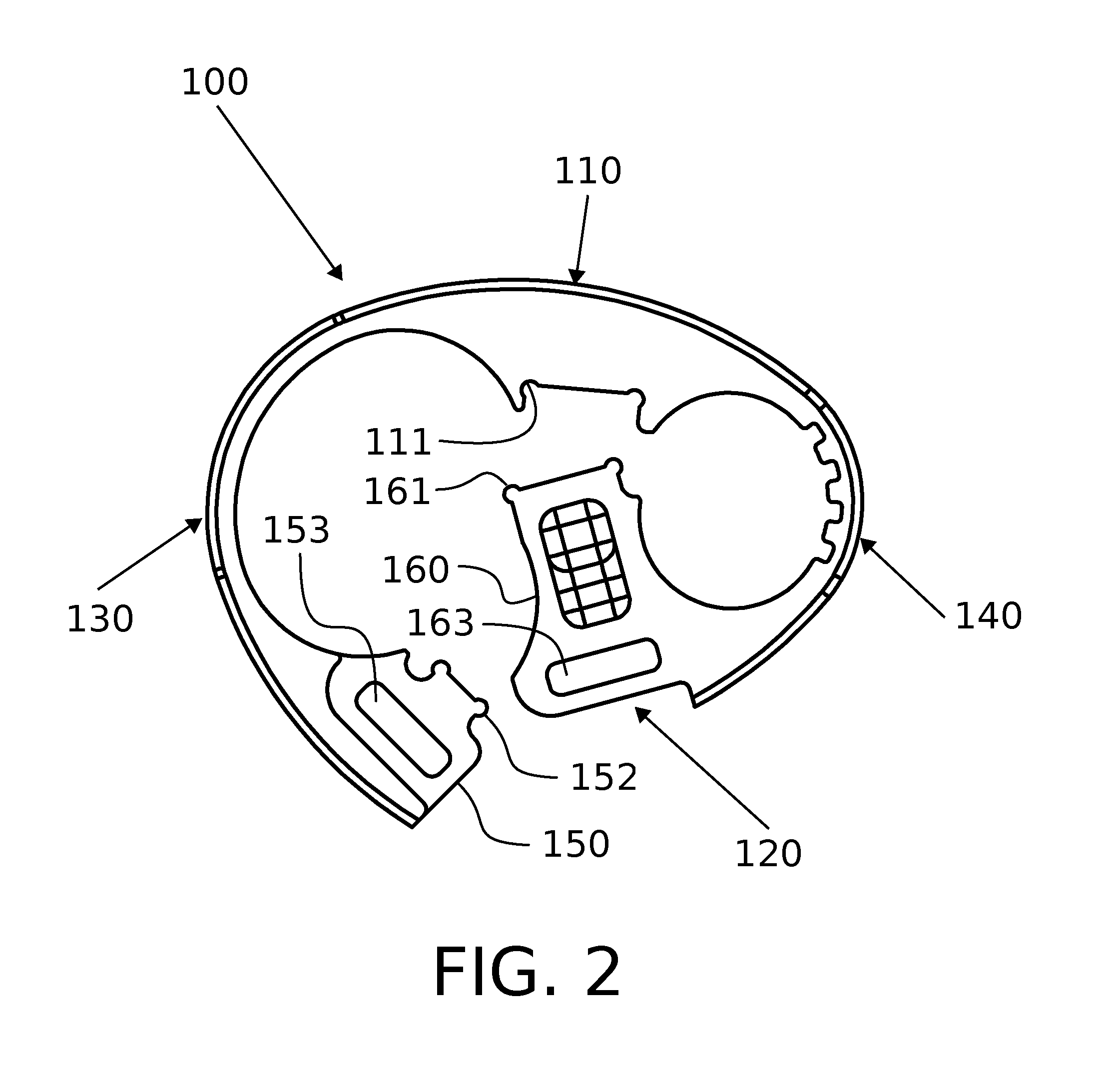 One-piece hinge body and hinge assembly for pivoting elements