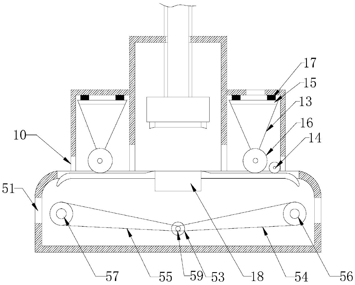 Automatic medicine subpackaging and packaging mechanism for medicine department