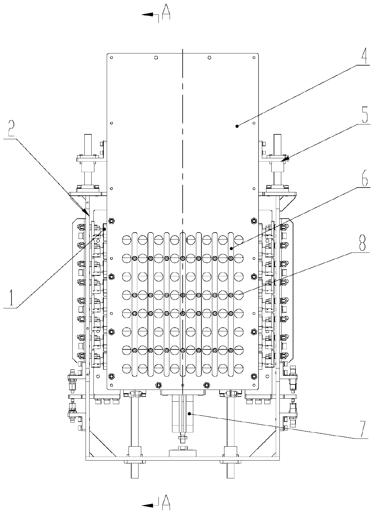 Turn-over type falling mechanism