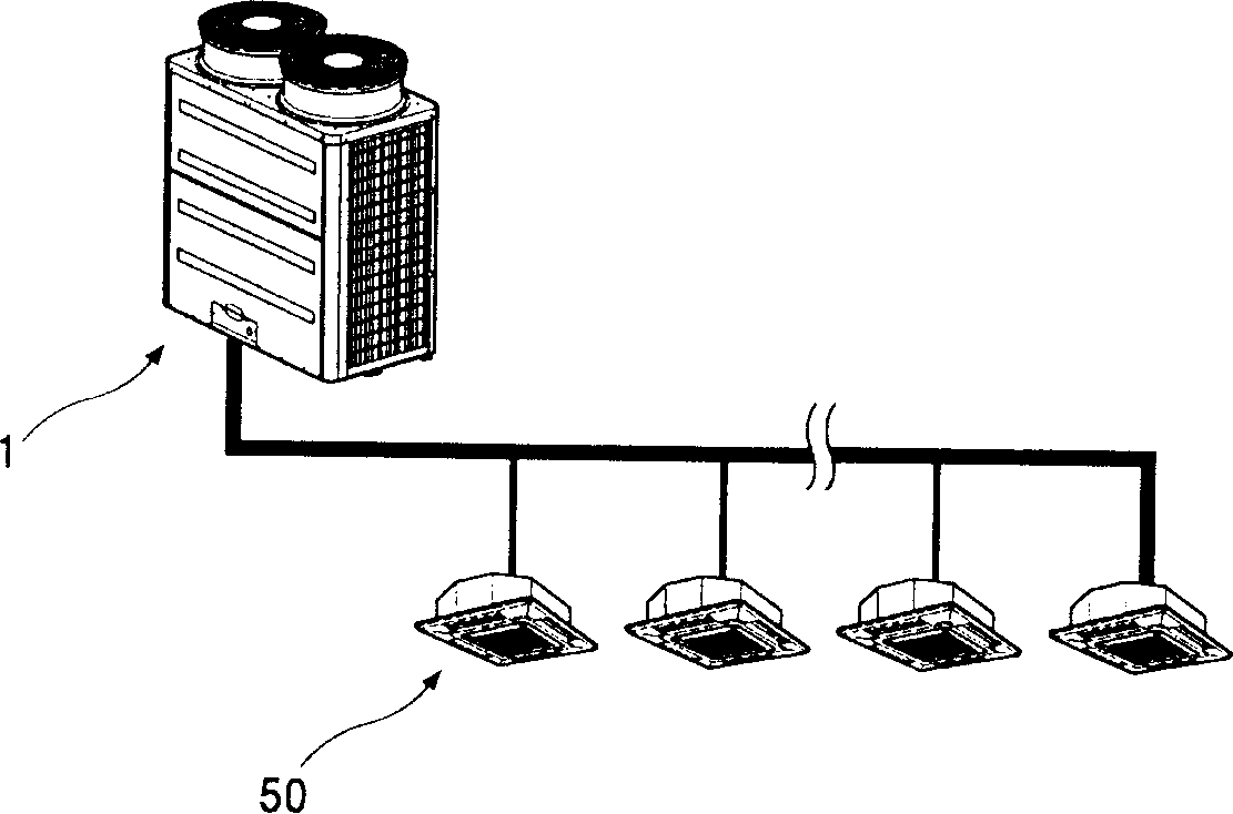 Air conditioner oil separator mounting structure