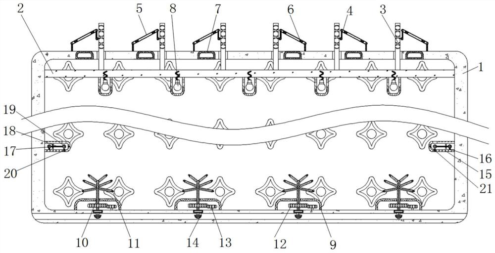 Greenhouse energy-saving water spraying device based on solar power generation